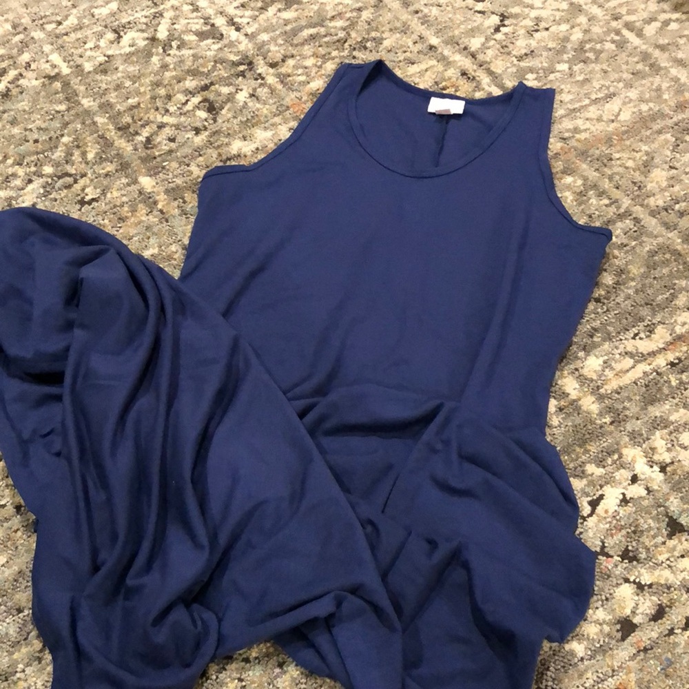 LuLaRoe Navy Blue Women's Dress